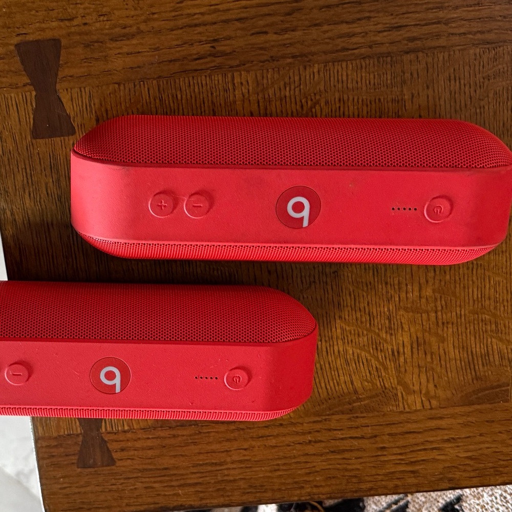Beats by Dre Red Portable Speakers